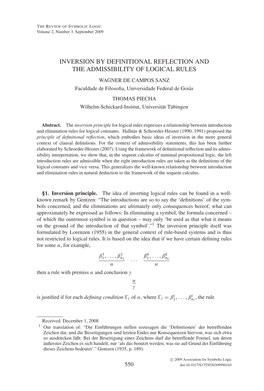 Inversion by Definitional Reflection and the Admissibility of Logical Rules