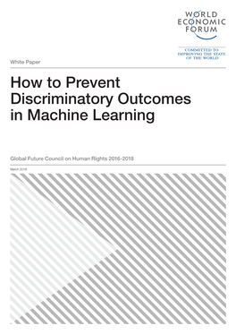 How to Prevent Discriminatory Outcomes in Machine Learning