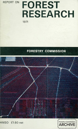 Report on Forest Research 1971