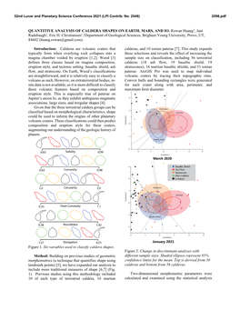 Quantitive Analysis of Caldera Shapes on Earth, Mars, and Io