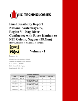 Nag River Confluence with River Kanhan to NIT Colony, Nagpur (58.7Km) SURVEY PERIOD: 31 JUL 2016 to 30 SEP 2016