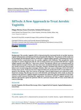 A New Approach to Treat Aerobic Vaginitis