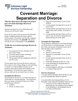 Covenant Marriage