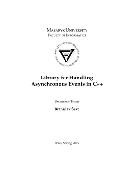 Library for Handling Asynchronous Events in C++