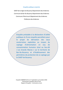 Rapport Enquete Publique Buzancy