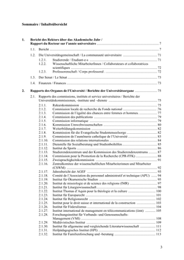 3 Sommaire / Inhaltsübersicht