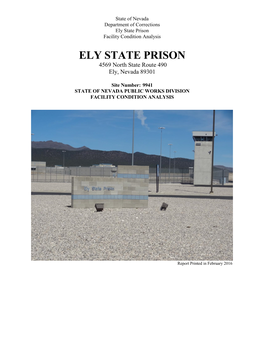 Ely State Prison Facility Condition Analysis
