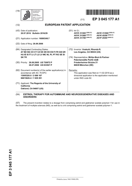 Estriol Therapy for Autoimmune and Neurodegenerative Diseases and Disorders