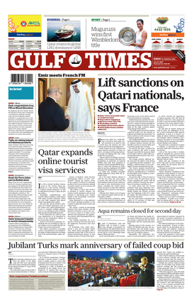 Lift Sanctions on Qatari Nationals, Says France