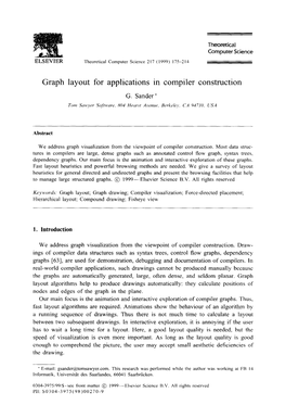 Graph Layout for Applications in Compiler Construction