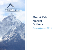 Mount Yale Market Outlook Fourth Quarter 2019 Contents