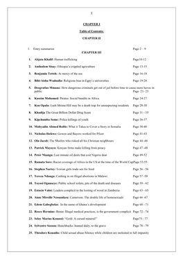 CHAPTER II 1. Entry Summaries Page 2