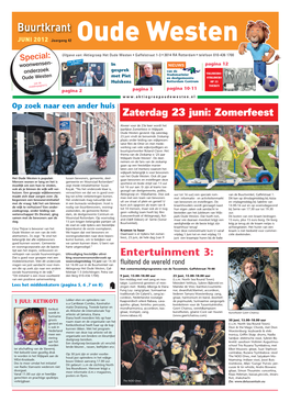 Buurtkrant Oude Westen (Rotterdam Juni 2012)