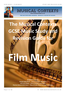 The Musical Contexts GCSE Music Study and Revision Guide For