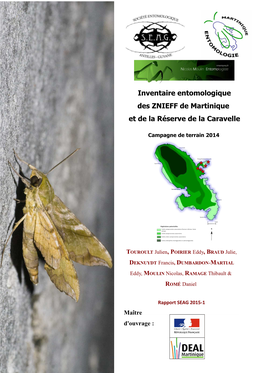 Inventaire Entomologique Des ZNIEFF De Martinique Et De La Réserve De La Caravelle