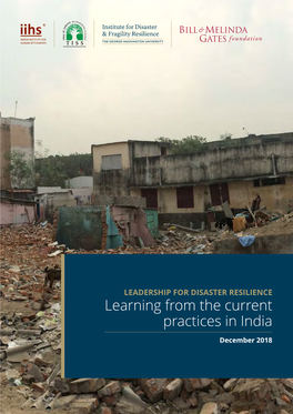 Learning from the Current Practices in India