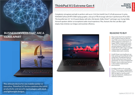 Thinkpad X1 Extreme Gen 4