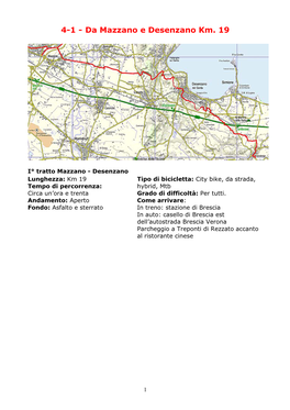 4-1 - Da Mazzano E Desenzano Km
