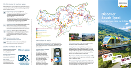 Discover South Tyrol by Train, Bus, Cable Car and Bike