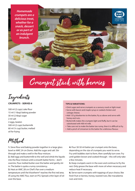 Crumpet Stack with Berries