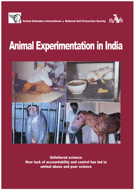 Animal Experimentation in India