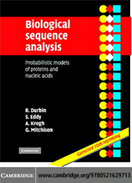Biological Sequence Analysis Probabilistic Models of Proteins and Nucleic Acids