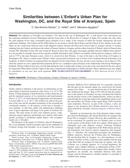 Similarities Between L'enfant's Urban Plan for Washington, DC, and The