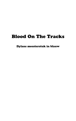 Blood on the Tracks