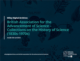 British Association for the Advancement of Science – Collections on the History of Science (1830S-1970S) Inside the Archive