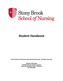 Student Handbook