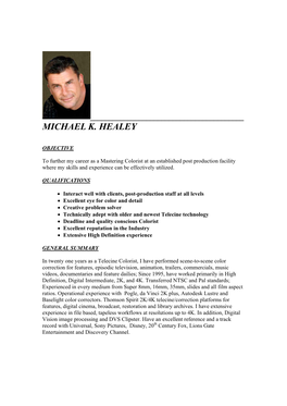 Michael K. Healey