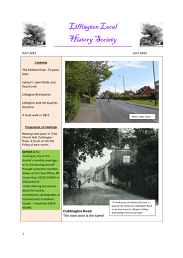 Lillington Local History Society