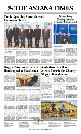 Australian Duo Bikes Across Eurasia for Charity, Stops in Kazakhstan