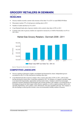 GROCERY RETAILERS in DENMARK 11 Jan 2012 HEADLINES