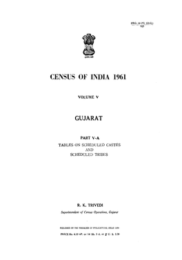 Tables on Scheduled Castes and Scheduled Tribes, Part V-A, Vol-V