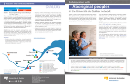 DIALOG Aboriginal Peoples