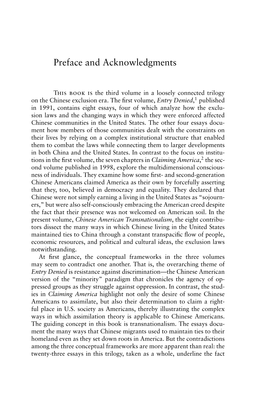 Chinese American Transnationalism