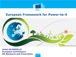 European Framework for Power-To-X
