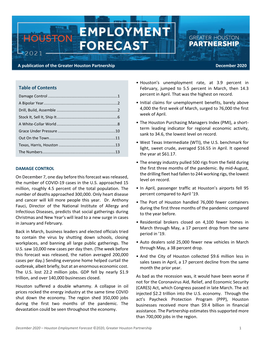 Table of Contents February, Jumped to 5.5 Percent in March, Then 14.3 Damage Control