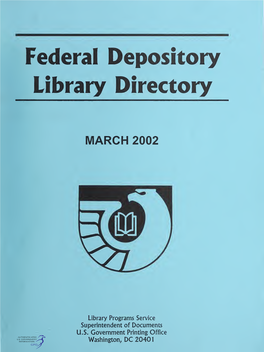 Federal Depository Library Directory