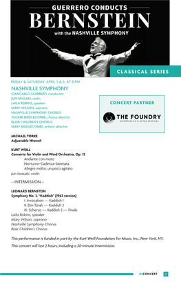 LEONARD BERNSTEIN Symphony No