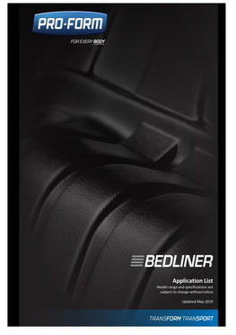 Bedliner Application List