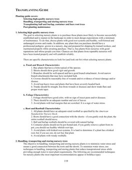 119 Transplanting Guide