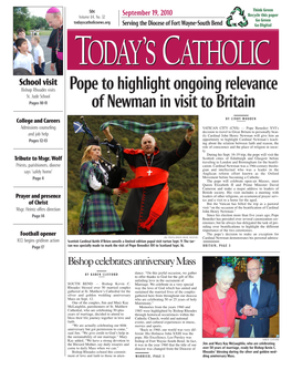 Pope to Highlight Ongoing Relevance of Newman in Visit to Britain