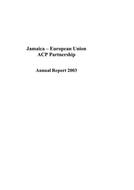 Jamaica – European Union ACP Partnership