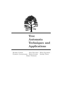 Tree Automata Techniques and Applications