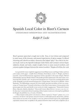 Spanish Local Color in Bizet's Carmen.Pdf