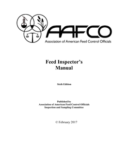 Feed Inspector's Manual