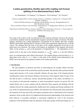 Landau Quantization, Rashba Spin-Orbit Coupling and Zeeman Splitting of Two-Dimensional Heavy Holes