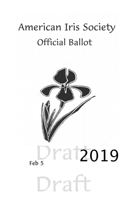 Ballot 2019-Preliminary.Pdf